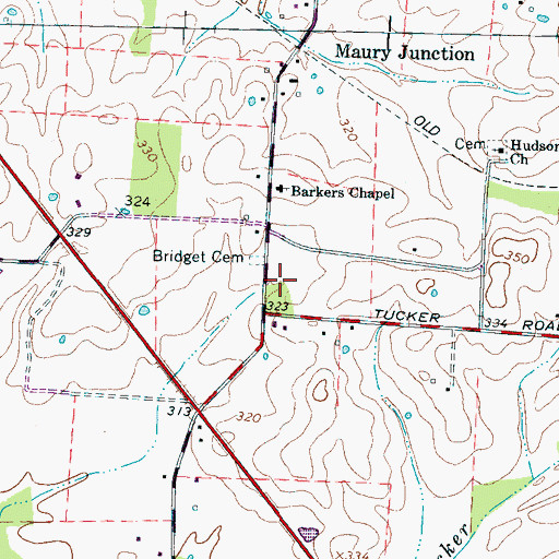 Topographic Map of District 11 (historical), TN