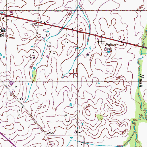 Topographic Map of District 2 (historical), TN