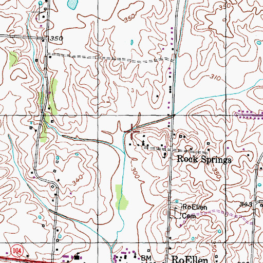 Topographic Map of District 7 (historical), TN