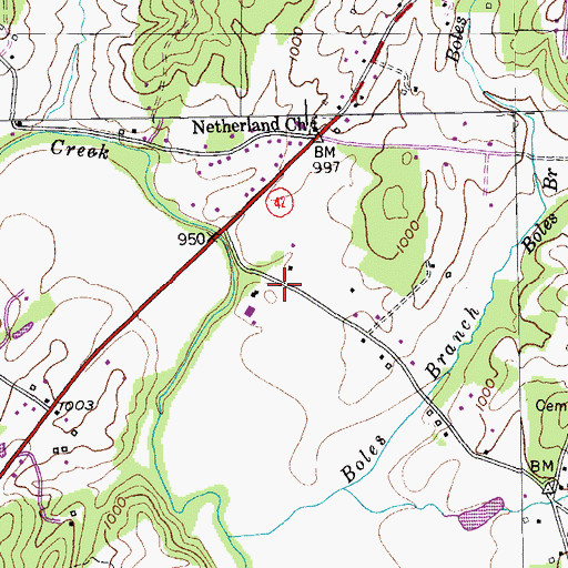 Topographic Map of Netherlands (historical), TN