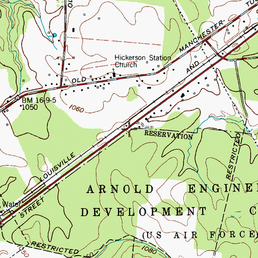 Topographic Map of New Antwerp (historical), TN