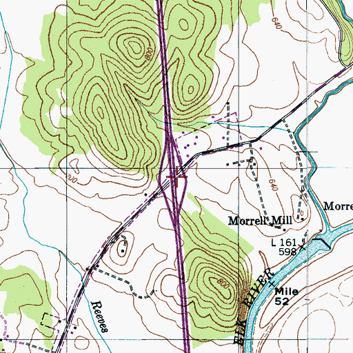 Topographic Map of Interchange 6, TN