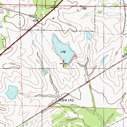 Topographic Map of W R Odum Dam, AL