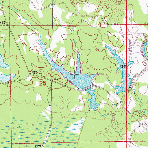 Topographic Map of Sumter Farm and Stock Company Dam, AL