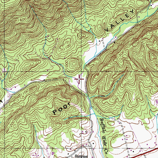 Topographic Map of Corbin Lake (historical), TN