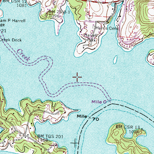 Topographic Map of Noeton (historical), TN