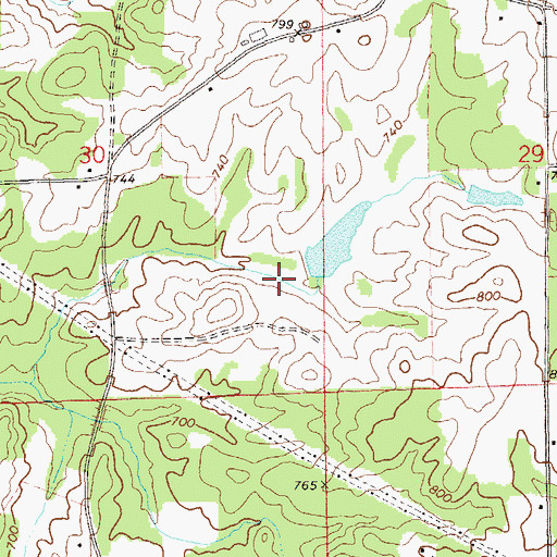 Topographic Map of Cox Dam, AL