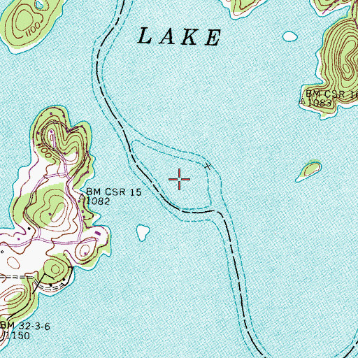 Topographic Map of Sycamore Island (historical), TN