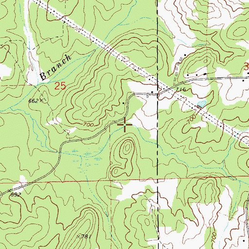 Topographic Map of Sargent Dam, AL