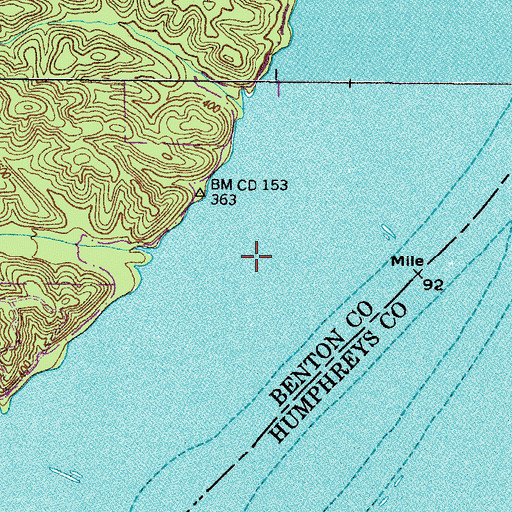 Topographic Map of Clark Lake (historical), TN