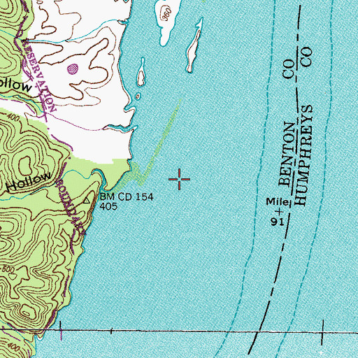 Topographic Map of Crane Pond (historical), TN