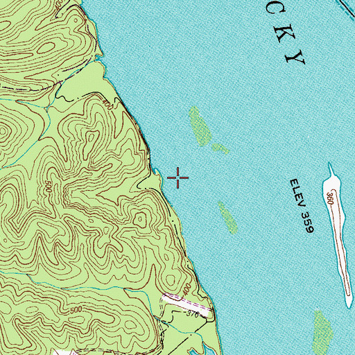 Topographic Map of Cypress Pond (historical), TN