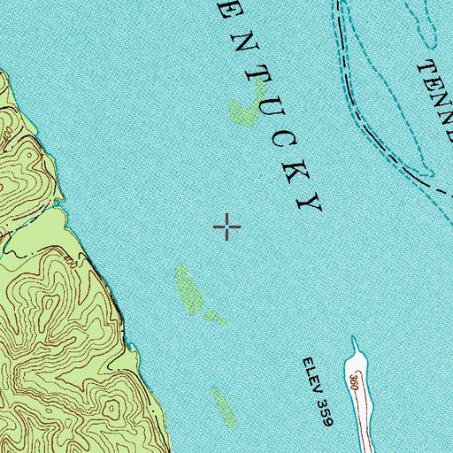 Topographic Map of Gin Pond (historical), TN