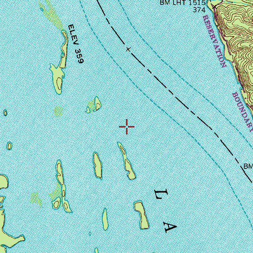 Topographic Map of Thompson Slough, TN