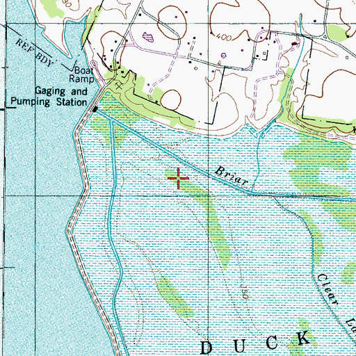 Topographic Map of Broad Slough, TN