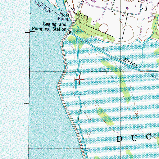 Topographic Map of Overcup Slough, TN