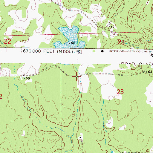 Topographic Map of Sumter Farm and Stock Company Dam, AL