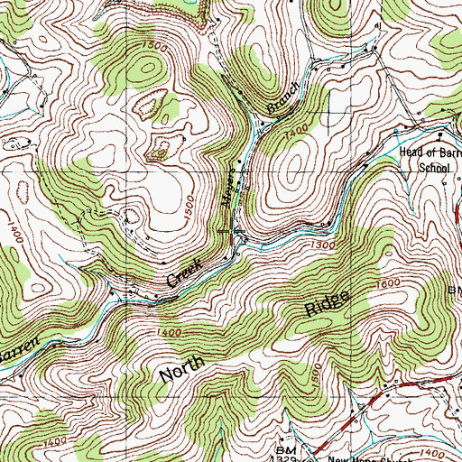 Topographic Map of Edmondson (historical), TN