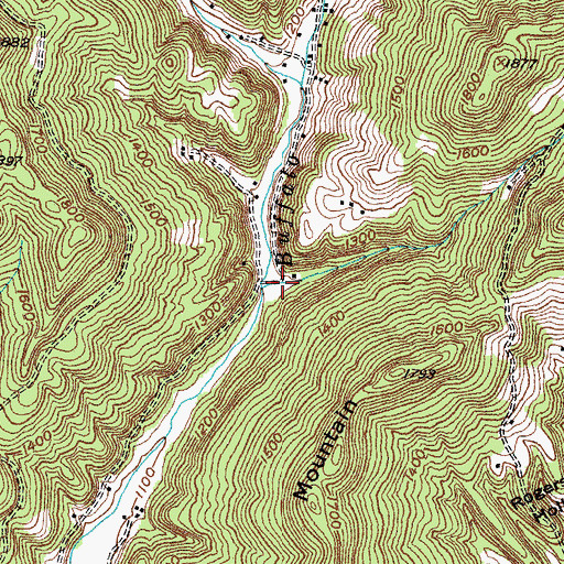 Topographic Map of Patterson Hollow, TN
