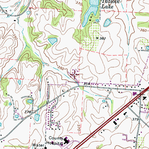 Topographic Map of Quail Creek, TN