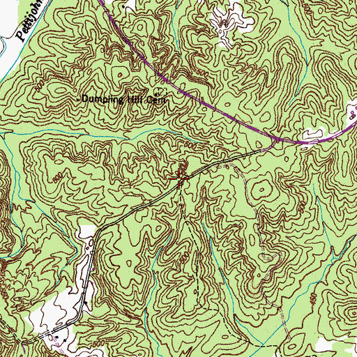 Topographic Map of Haglerville (historical), TN