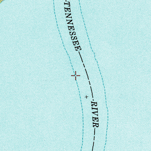 Topographic Map of Swan Pond Branch, TN