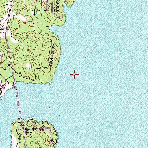 Topographic Map of Swan Pond Swamp (historical), TN