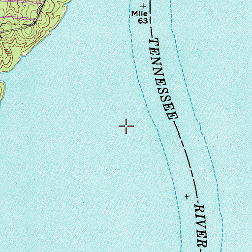 Topographic Map of Tupelo Slough (historical), TN