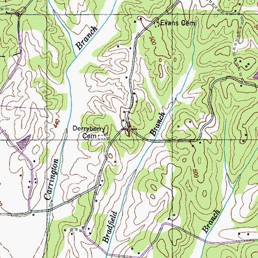 Topographic Map of Blankenship (historical), TN