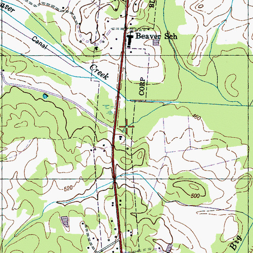 Topographic Map of Mount Ararat Spring, TN