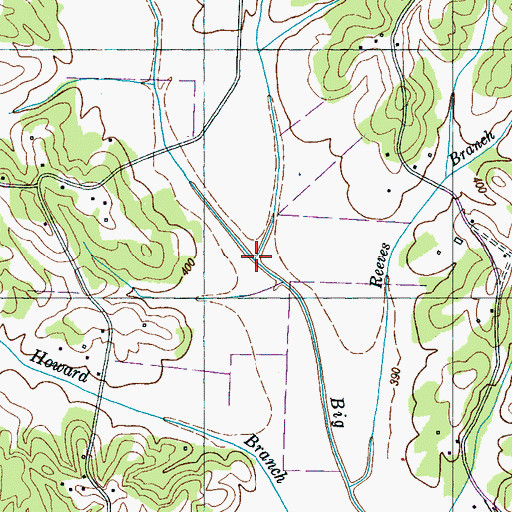 Topographic Map of Wilson Branch, TN