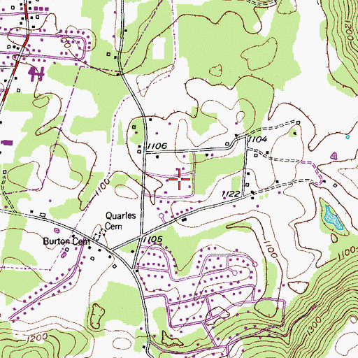 Topographic Map of Countryside Estates, TN