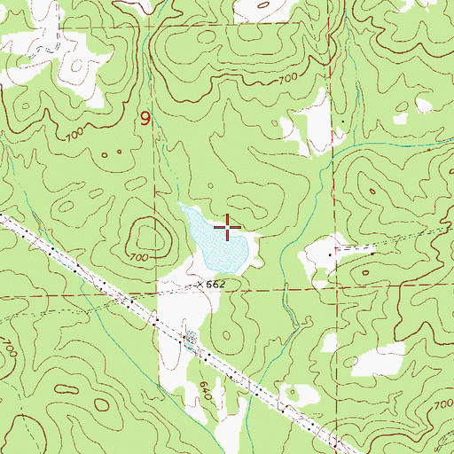 Topographic Map of Schryer Dam, AL