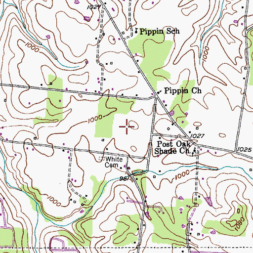Topographic Map of Grandiose Field, TN