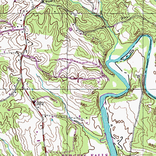 Topographic Map of Lakeland Park, TN