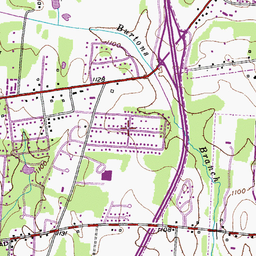 Topographic Map of Laurel Park, TN