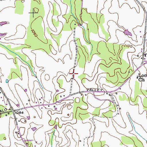 Topographic Map of Rose Garden Estates, TN