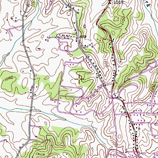 Topographic Map of Shepherd Hills, TN