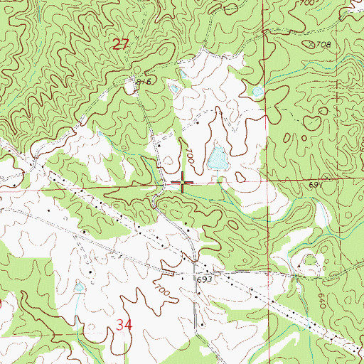 Topographic Map of Swindall Lake, AL