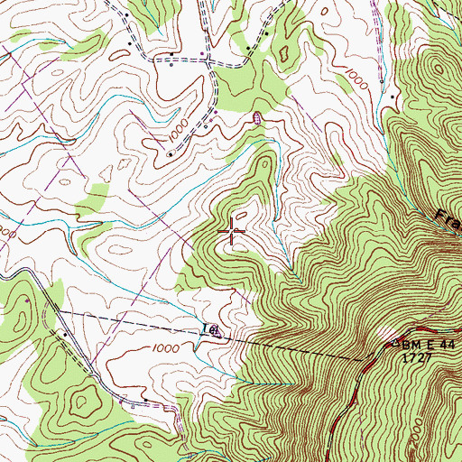 Topographic Map of Loyd Spring, TN