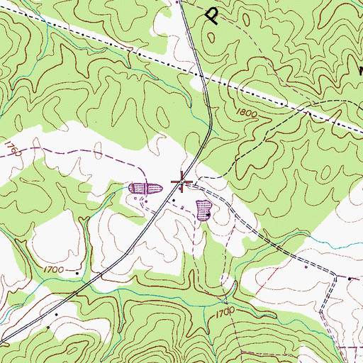 Topographic Map of Pearson (historical), TN