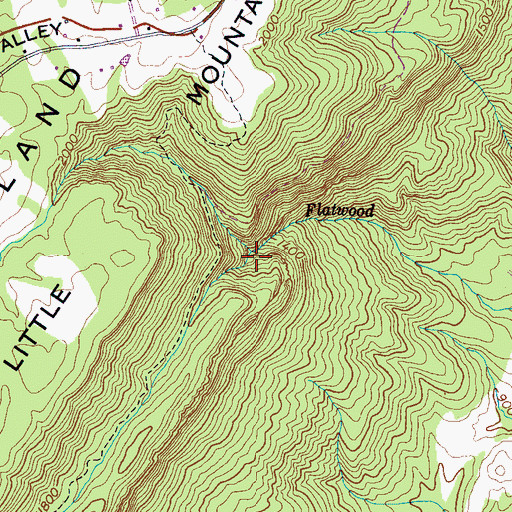 Topographic Map of The Penitentiary, TN