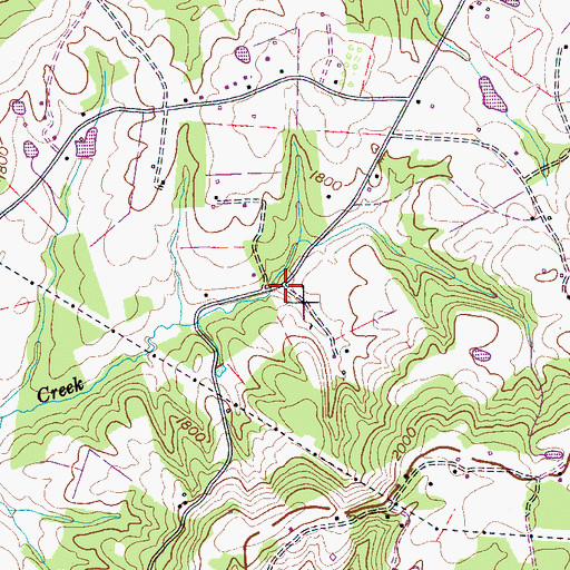 Topographic Map of Schoolfield (historical), TN