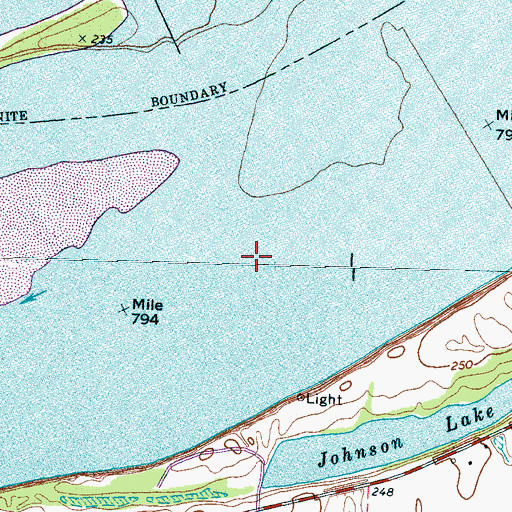 Topographic Map of Ashport Bend, TN