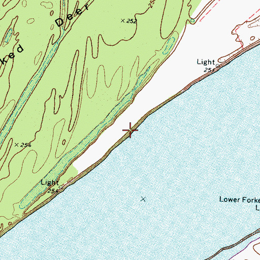 Topographic Map of Island Number Twentysix Revetment, TN