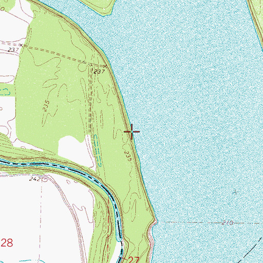 Topographic Map of Lookout Revetment, TN