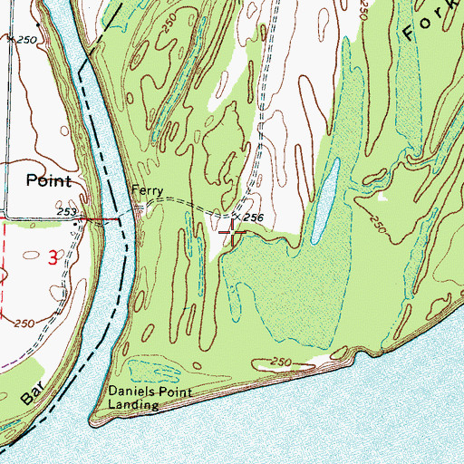 Topographic Map of Island Number Twentyseven, TN