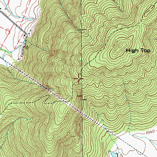Topographic Map of Millers Bend, TN