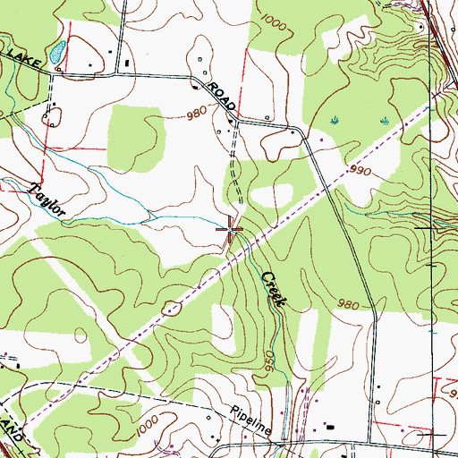 Topographic Map of Forrest Lake (historical), TN