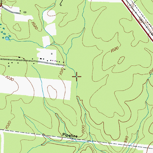 Topographic Map of Cummings Spring, TN